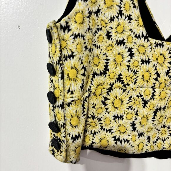 Maeve Anthropologie Button Side Top Floral  Size Medium Summer Spring Casual - Picture 4 of 7